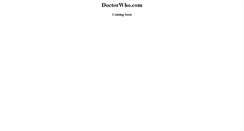 Desktop Screenshot of doctorwho.com